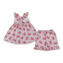 Load image into Gallery viewer, Flutter sleeves stripe crab tunic shorts girls outfits