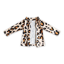 Load image into Gallery viewer, Leopard long sleeves baby girls fall winter cardigan