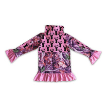 Load image into Gallery viewer, Pink deer camo kids girls zipper pullover