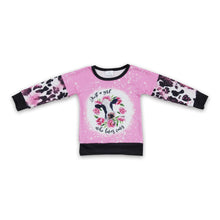 Load image into Gallery viewer, Just a girl who loves cows floral sweatshirt