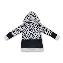 Load image into Gallery viewer, Leopard black long sleeves baby kids hoodie