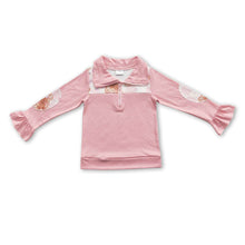 Load image into Gallery viewer, Pink mouse gingerbread candy girls Christmas pullover