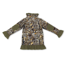 Load image into Gallery viewer, Duck plaid camo kids girls hunting pullover