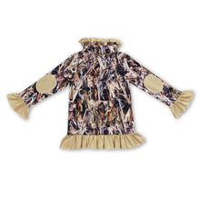 Load image into Gallery viewer, Dog plaid camo kids girls hunting pullover