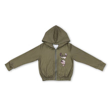 Load image into Gallery viewer, Deer long sleeves zipper hooded hunting girls jacket
