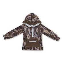 Load image into Gallery viewer, Long sleeves olive camo ruffle baby girls hoodie
