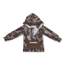 Load image into Gallery viewer, Long sleeves olive camo ruffle baby girls hoodie