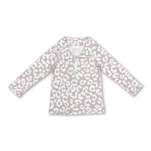 Load image into Gallery viewer, Long sleeves leopard zipper baby girls pullover