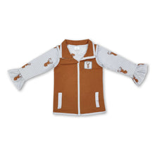 Load image into Gallery viewer, Sleeveless deer vest long sleeves shirt girls clothing set