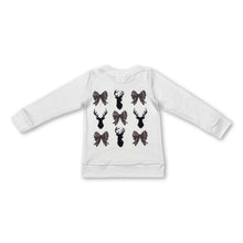 Load image into Gallery viewer, Long sleeves deer bottonland camo bow kids girls shirt