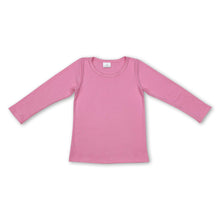 Load image into Gallery viewer, Pink long sleeves kids girls shirt