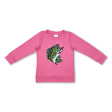 Load image into Gallery viewer, Hot pink long sleeves fishing baby girls shirt