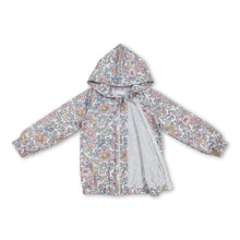 Load image into Gallery viewer, Long sleeves pink floral baby girls zip jacket