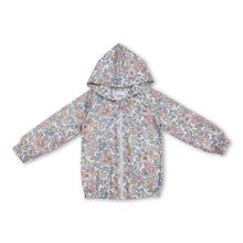 Load image into Gallery viewer, Long sleeves pink floral baby girls zip jacket