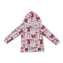 Load image into Gallery viewer, Long sleeves colorful bows baby girls hoodie