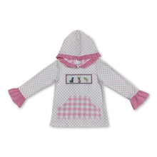 Load image into Gallery viewer, Pink polka dots dog deer fish girls hunting hoodie