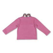 Load image into Gallery viewer, Pink leopard santa kids girls Christmas zipper pullover