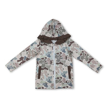 Load image into Gallery viewer, Long sleeves hunting bows zipper boy hoodie