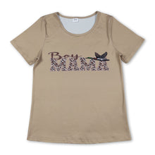 Load image into Gallery viewer, Short sleeves camo boy mama duck adult women shirt
