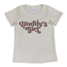 Load image into Gallery viewer, Short sleeves daddy's girl baby kids summer shirt