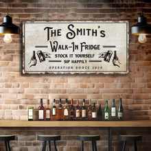 Load image into Gallery viewer, Walk-In Fridge Stock It Yourself Bar Sign