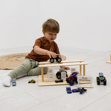 Load image into Gallery viewer, Wooden Gas Station Toy