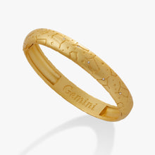 Load image into Gallery viewer, Gemini Zodiac Hinge Bangle