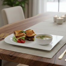 Load image into Gallery viewer, Soup and Sandwich Plate-Set of 4