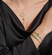 Load image into Gallery viewer, Peridot Adjustable Stacking Bracelet