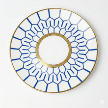 Load image into Gallery viewer, Blue Mosaic Accent Plate - Set of 4