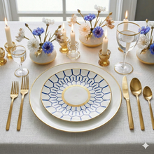 Load image into Gallery viewer, Blue Mosaic Accent Plate - Set of 4