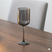 Load image into Gallery viewer, Smoky stemmed Wine Glass - Set of 4