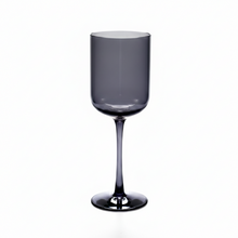 Load image into Gallery viewer, Smoky stemmed Wine Glass - Set of 4