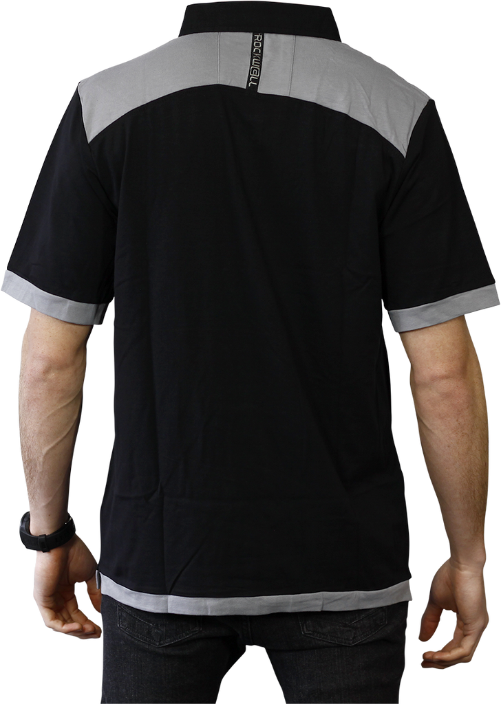 Rockwell Tri-Blend Polo - Black/Gray