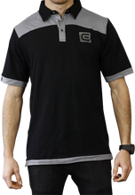 Load image into Gallery viewer, Rockwell Tri-Blend Polo - Black/Gray