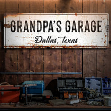 Load image into Gallery viewer, Grandpa's Garage Sign