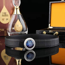 Load image into Gallery viewer, Crocodile Belly Belt With Luminous Buckle Men's