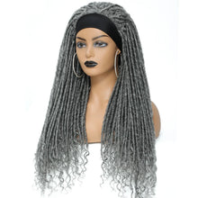 Load image into Gallery viewer, Long 22" Goddess Locs Headband Wig | Curly Ends | Soft Faux Locs | Synthetic Braids | For Women