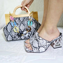 Load image into Gallery viewer, Matching Women Shoe and Bag Set HJL1-13