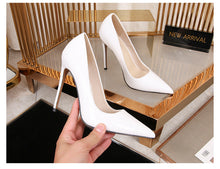 Load image into Gallery viewer, Patent Leather Pointed Stiletto High Heels Women's
