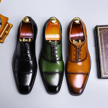 Load image into Gallery viewer, Cowhide Dress Shoes Business Men's