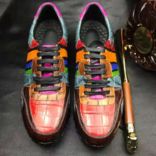 Load image into Gallery viewer, DON JOHN Crocodile Rainbow Sneakers Men's