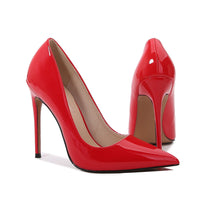 Load image into Gallery viewer, Patent Leather Pointed Stiletto High Heels Women's