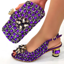 Load image into Gallery viewer, Beautiful Italian Shoes And Bag Sets GHT56