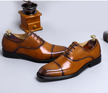 Load image into Gallery viewer, Cowhide Dress Shoes Business Men's