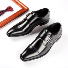 Load image into Gallery viewer, British Style Monk Strap Leather Shoes Men's
