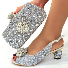 Load image into Gallery viewer, Beautiful Italian Shoes And Bag Sets GHT56