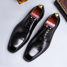 Load image into Gallery viewer, Cowhide Dress Shoes Business Men's