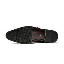 Load image into Gallery viewer, British Style Monk Strap Leather Shoes Men's