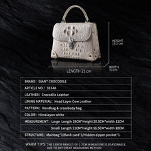 Load image into Gallery viewer, DON JOHN Crocodile Leather Handbags Women's